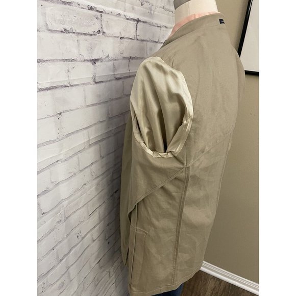 Oak Creek Dillards 3 Button Beige Linen Blend Jacket Blazer‎ Sport Coat  Sz 44L - Picture 8 of 12